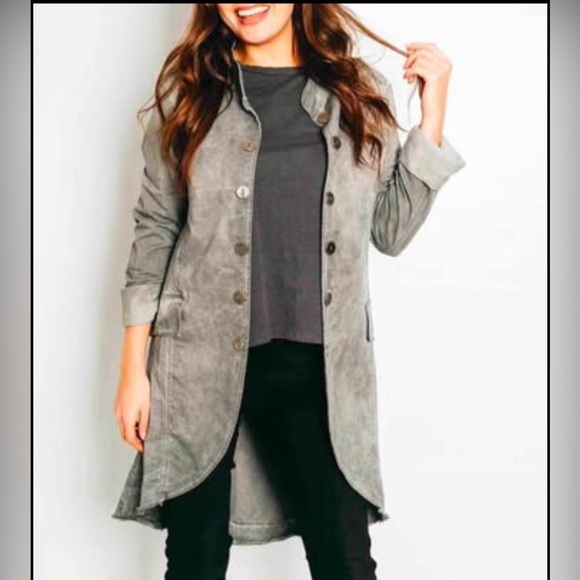 Suzy D Women’s Taupe Military Style Jacket - Picture 1 of 5